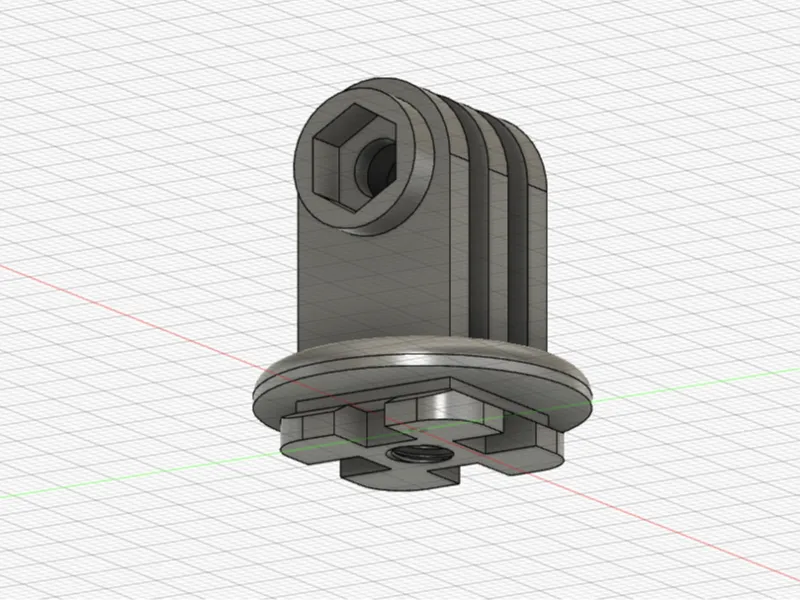 Chest mount adapter action cam