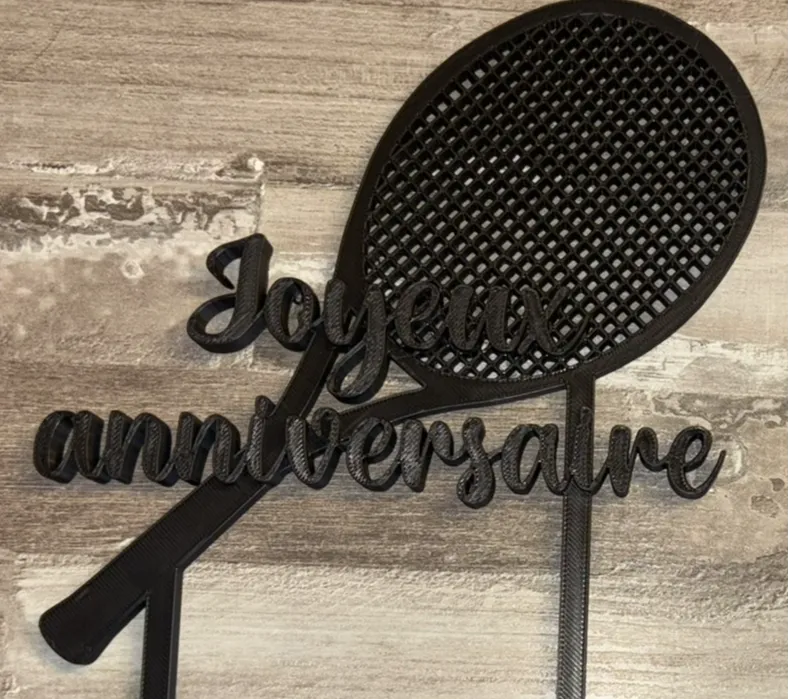 Cake topper tennis