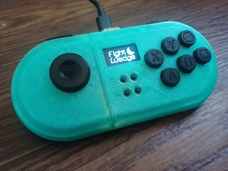 FightWedgeV2 Buttons, Joysticks, and Top Shells