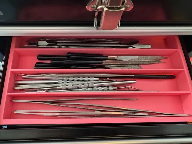 4 slot drawer organizer for mini toolbox