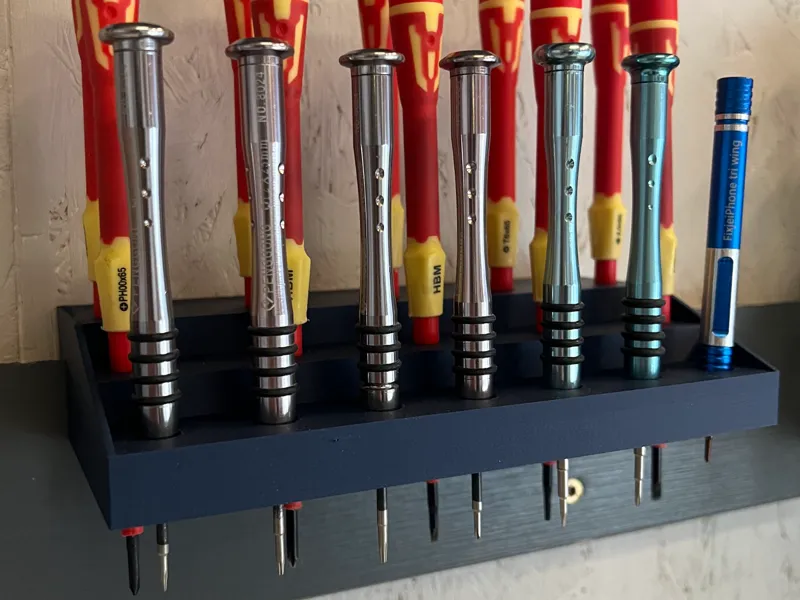 mini screwdriver rack for french cleat