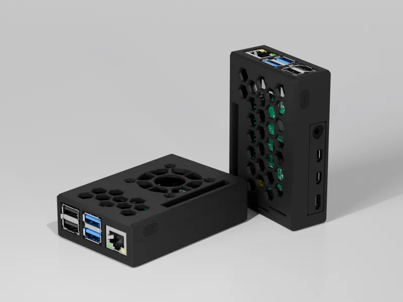 Raspberry Pi 4B Case - Configurable
