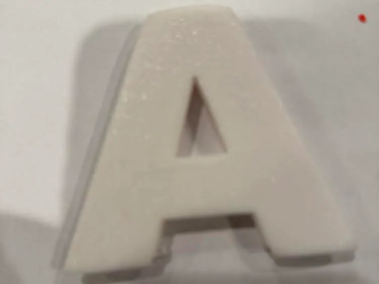 Cookie cutter in the form of an A read description