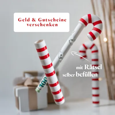 Xmas Riddel Candy Cone Money Gift