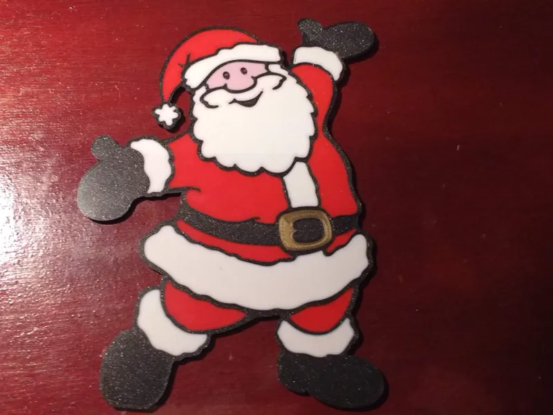 Santa Claus 5 color Refrigerator Magnet AMS or MMU