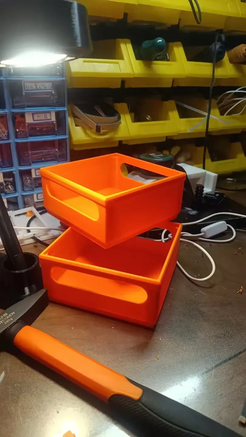 Stackable Square Low Box without Lid by user_3907980228 - MakerWorld
