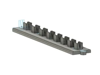 Interlocking Socket Rail 3/8 (Added Magnetic)