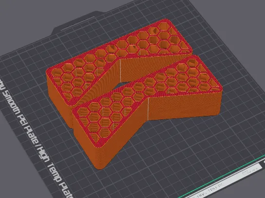 Bar Holder Voronoi 150mm