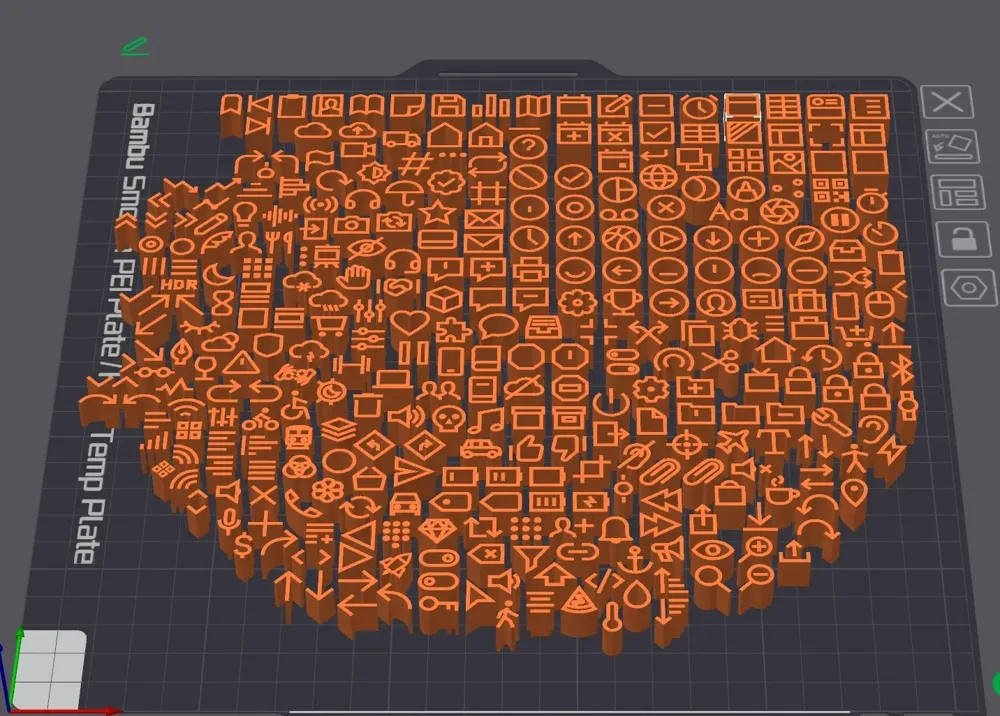 300 icons, embeddable in your own models. by user_237308387 - MakerWorld