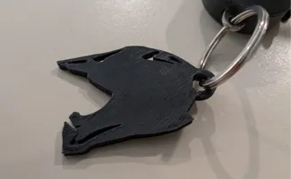 Motocross helmet keychain