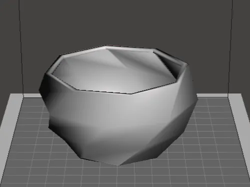 Low poly gift bowl