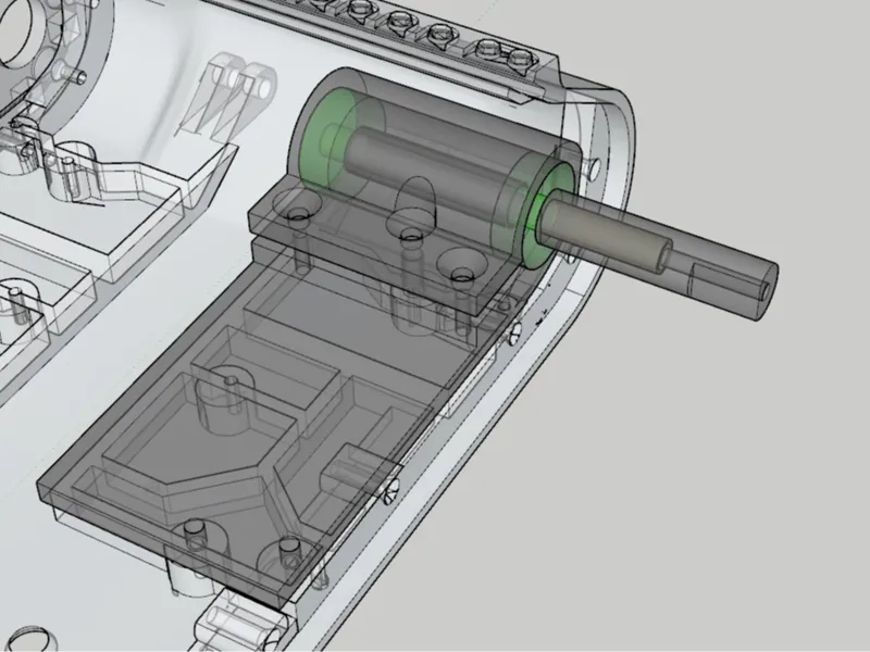 Henglong Gearbox Substitute for RC 3D Tank Sherman