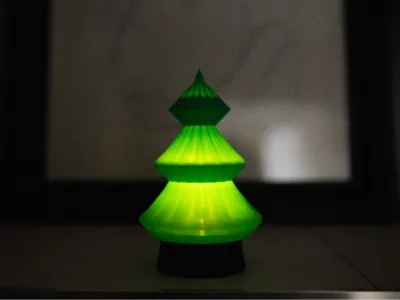 Illuminated Cupcake Christmas Tree