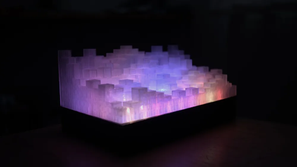 Pixelated LED Business Card Holder by Modular Mapping MakerWorld ...