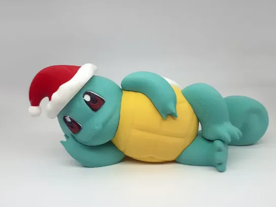 Christmas Squirtle Pokemon Desk Decor