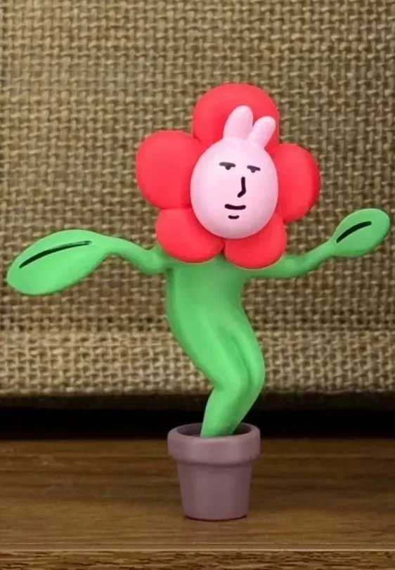 3Dプリント ピンクのウサギ抽象シリーズブラインドボックス、「妖艶
