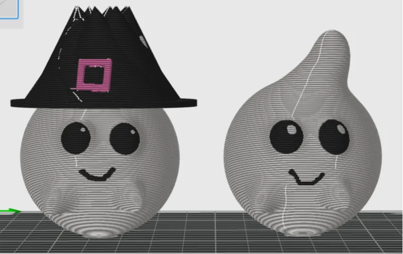 Ghost & Ghost with a hat