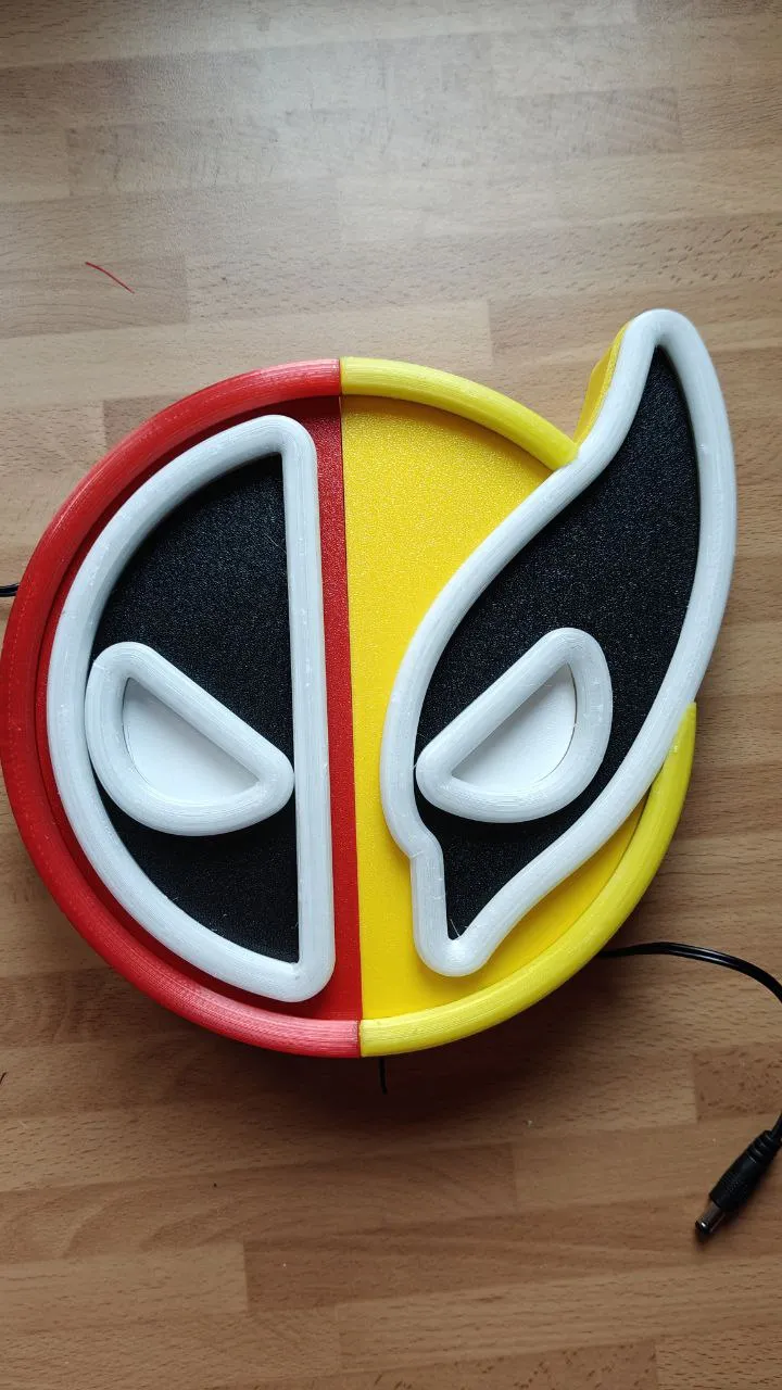 deadpool & wolverine neon