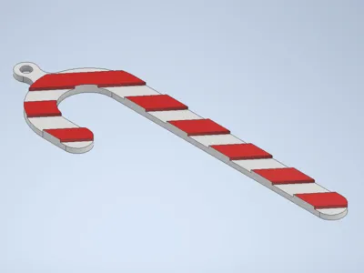 Candy cane Christmas ornament