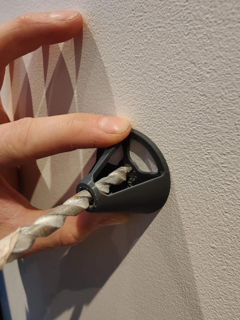 Print-in-place drill guides with dustcollector