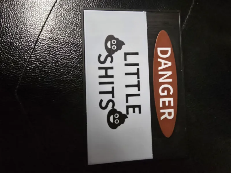 custom text danger sign