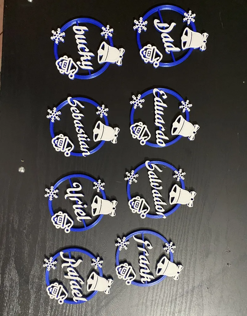 Esfera Navideña Personalizada 80mm X 5mm