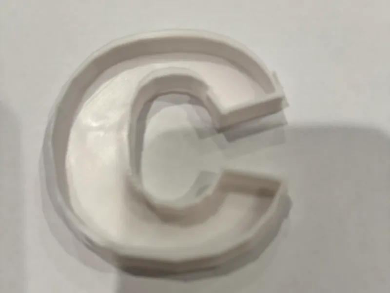 Cookie cutter in the form of a c read description