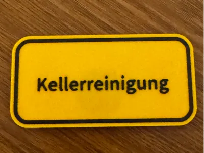 Sign Cellar Cleaning