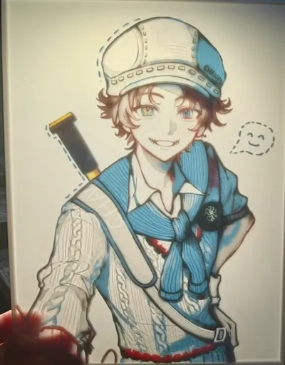[CMYK Lithophane][Identity V][Acrobat] High-definition CMYK lithophane of an acrobat