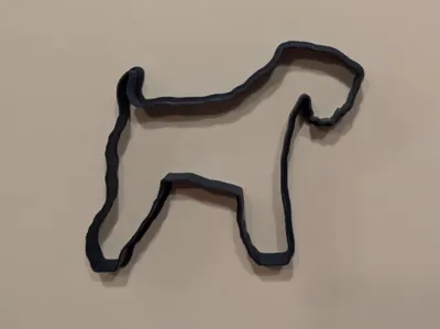 Wheaten Terrier dog cookie cutter
