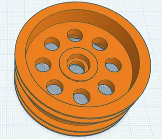 2.2" Front Wheel fits Tamiya axle.