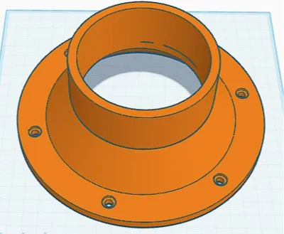4" dust collar for dust collection system