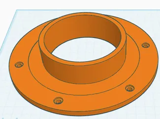 low profile 4in dust collection fitting