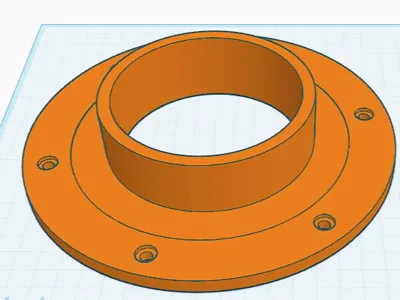low profile 4in dust collection fitting