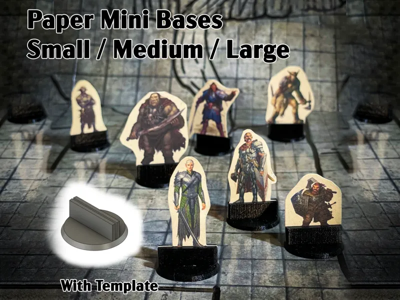 DnD Paper Mini Bases