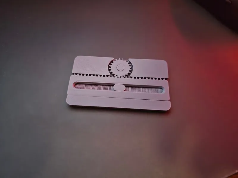 Print In Place Rack and Pinion Card