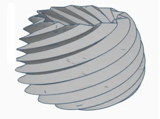 spiral plant pot