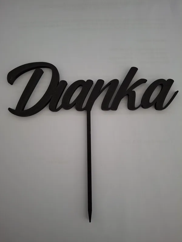 Cake name decoration "Dianka"