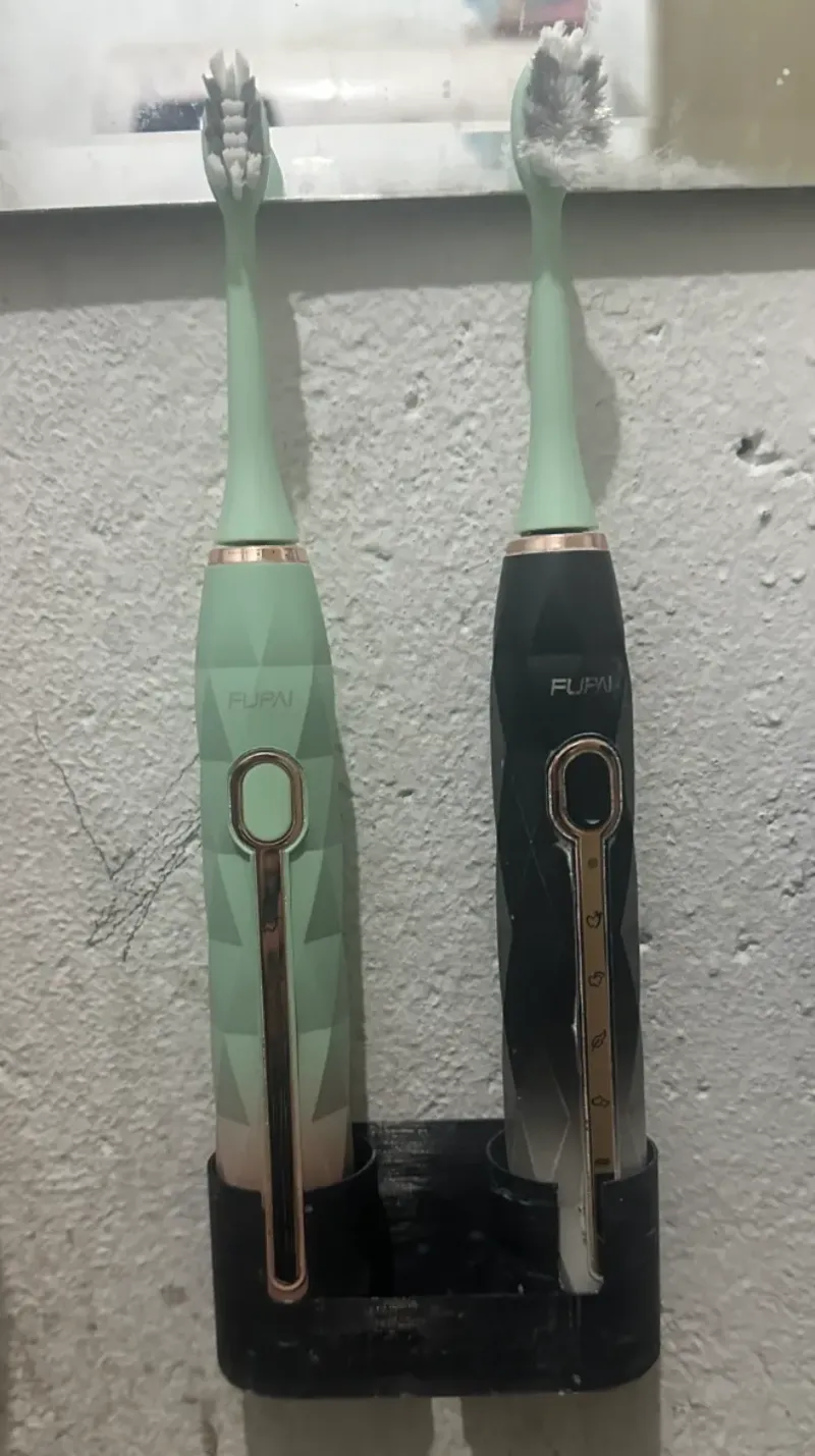 双人牙刷支架