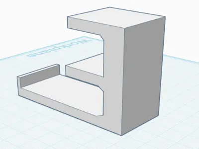 Wire gutter for 1.9cm desk
