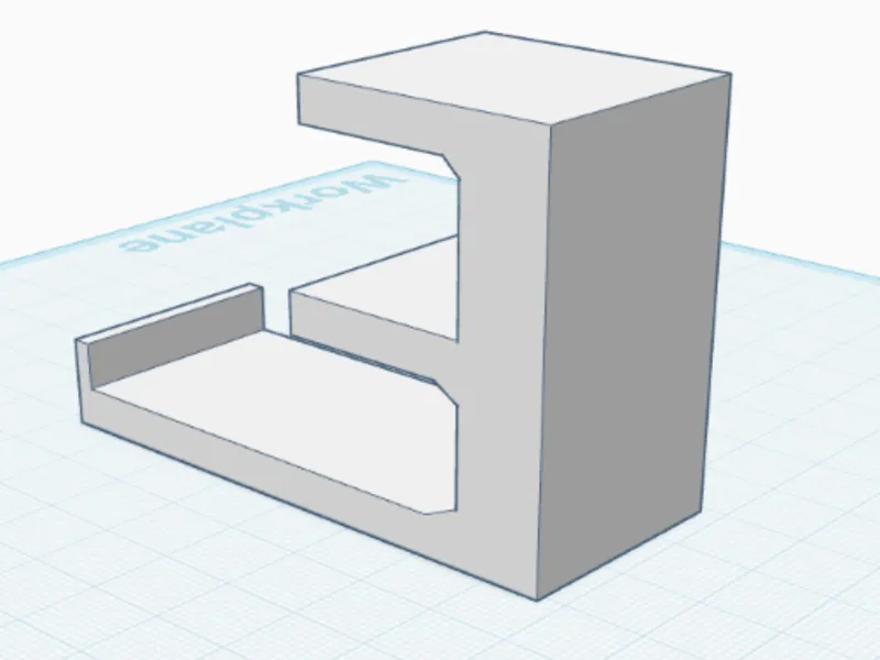 Wire gutter for 1.9cm desk