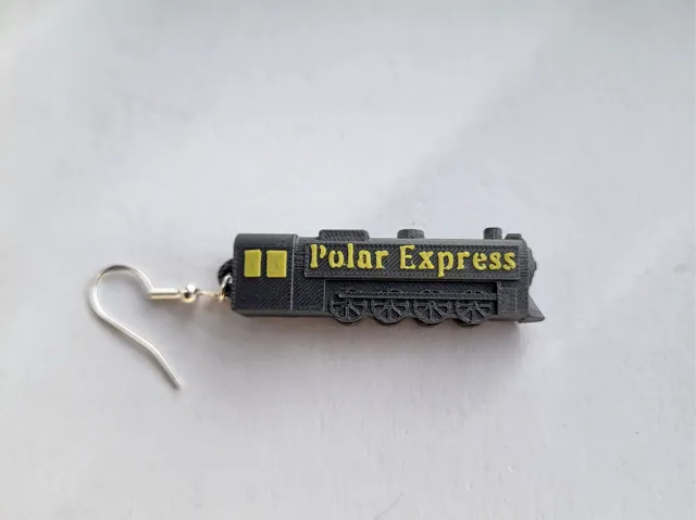 Polar Express and ticket to ride earrings