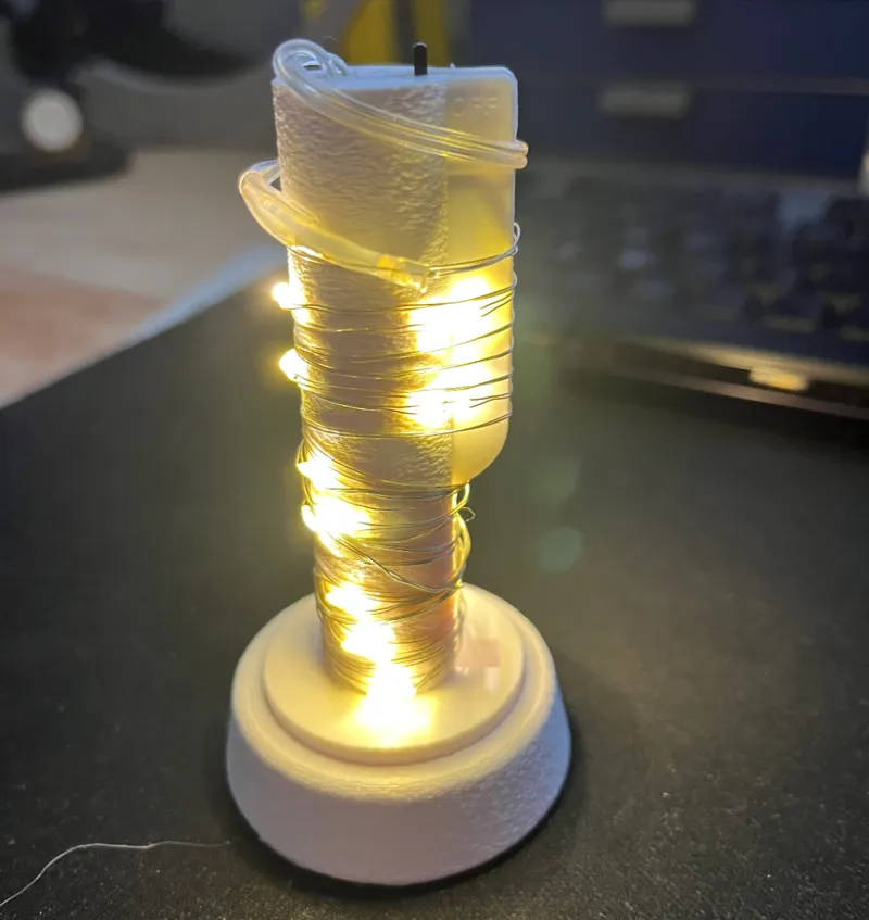 SOCKEL MIT LED PFAHL FÜR DEN WEIHNACHTSMANN