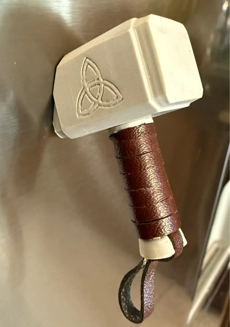 Thor's Hammer (Mjolnir) Fridge Magnet - Remix