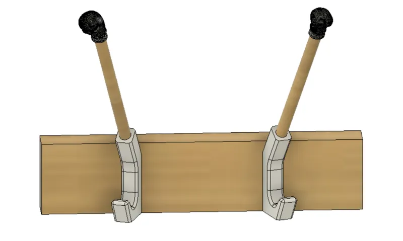 Winter gear combo (hook and glove dryer)