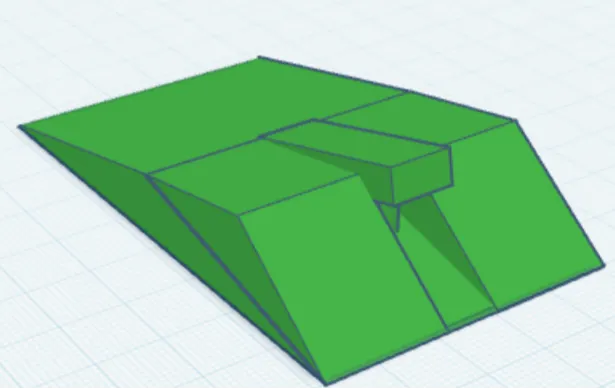 Finger Skateboard Ramp/Block Rail