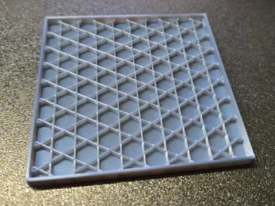 Square Infill Coaster Set with Holder
