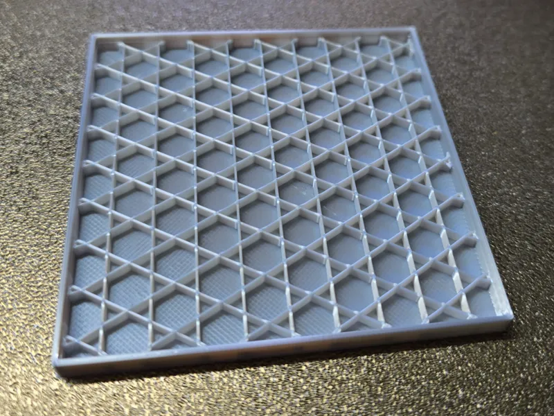 Square Infill Coaster Set with Holder