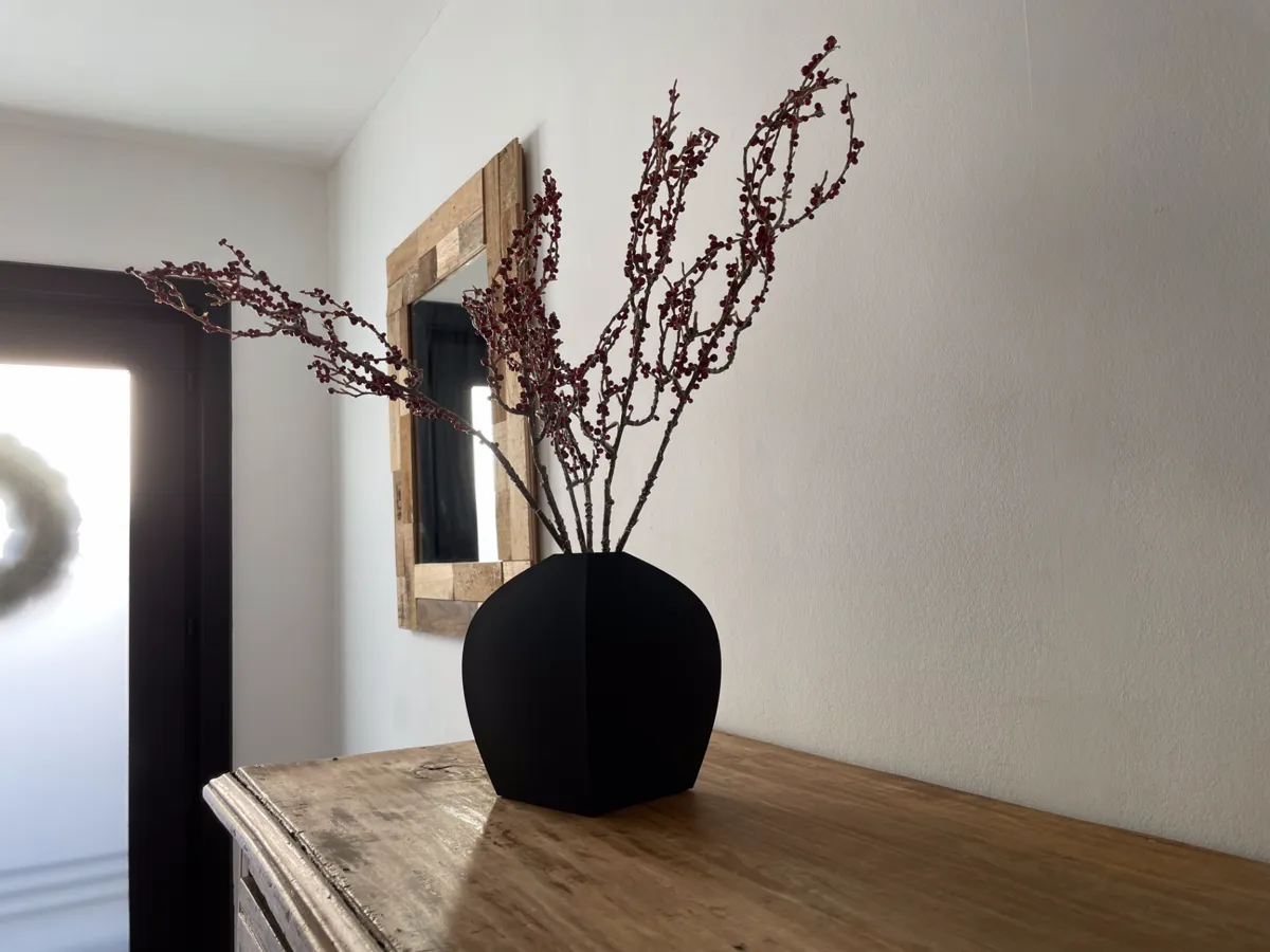Vase facetté diamant