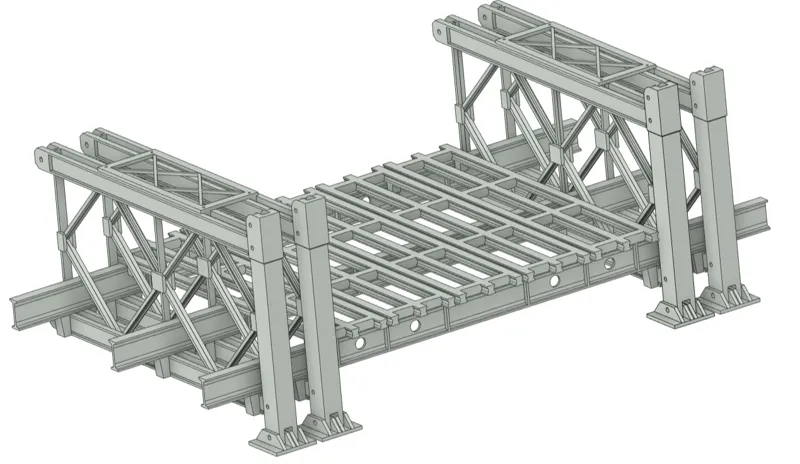 Bailey bridge 1:16 and 1:10